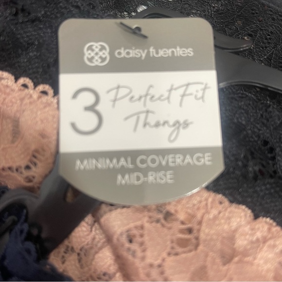 Daisy Fuentes Mid-Rise Minimal Coverage Hipster Lace Thong NEW 3X - Picture 6 of 6